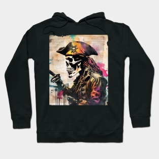 skeletal pirate Hoodie
